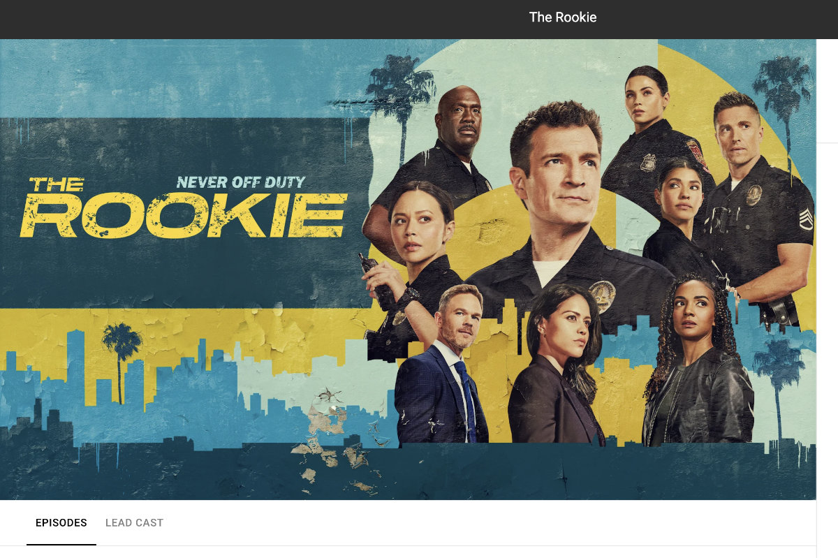 Watching The Rookie on ABC via YouTube TV with the help of a VPN